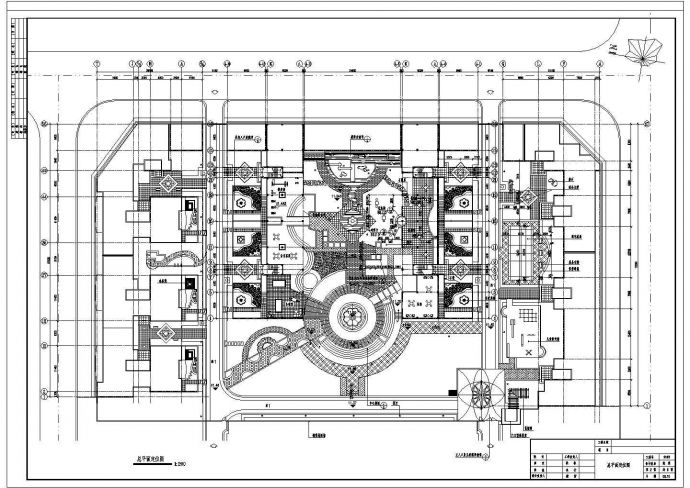 某园林广场CAD建筑设计施工详图_图1