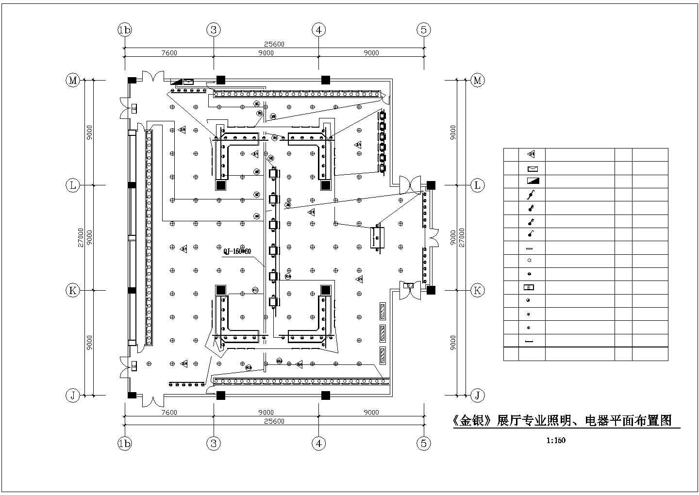 某博物馆CAD电气设计施工图-平面图