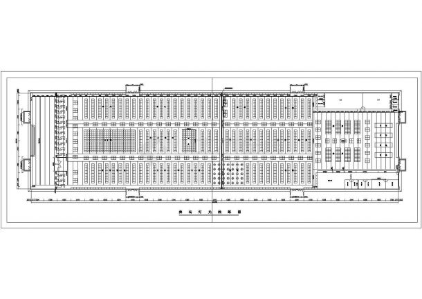 青岛市某个超市建筑设计平面CAD布置图-图一