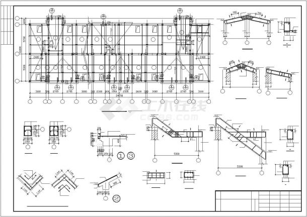 六层结构砖混动迁安置住宅结构设计图-图一