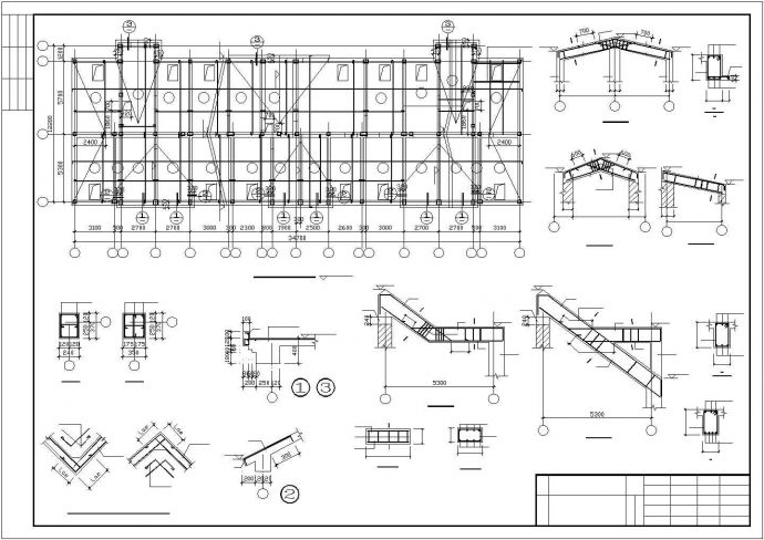 六层结构砖混动迁安置住宅结构设计图_图1