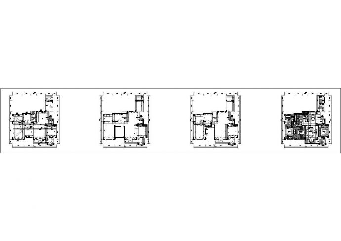某四季花园欧式3室2厅2卫170㎡CAD室内装修设计图纸_图1