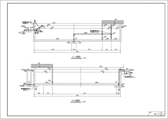 某工业污水处理(CASS+深度处理)工程设计cad全套工艺施工图_图1