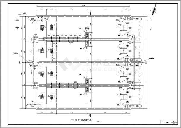 某工业污水处理(CASS+深度处理)工程设计cad全套工艺施工图-图二