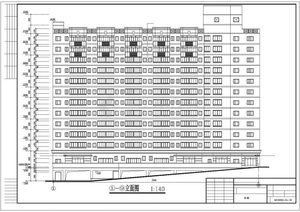 某地某学校学生宿舍公益建筑施工CAD详图-图二