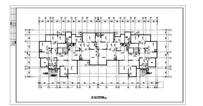 某高层住房楼建筑CAD平面图_图1