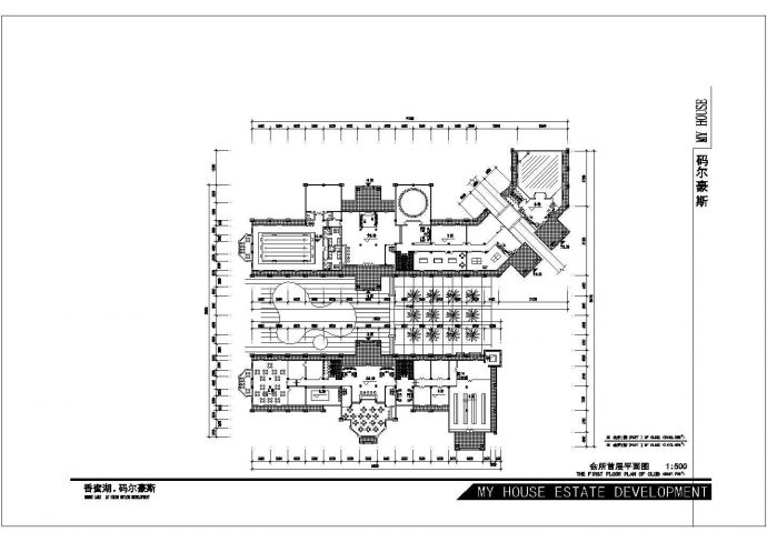 某高档会所建筑布置参考图_图1