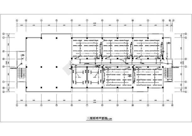 县第一中学新建工程--实验综合楼电气设计cad方案-图一