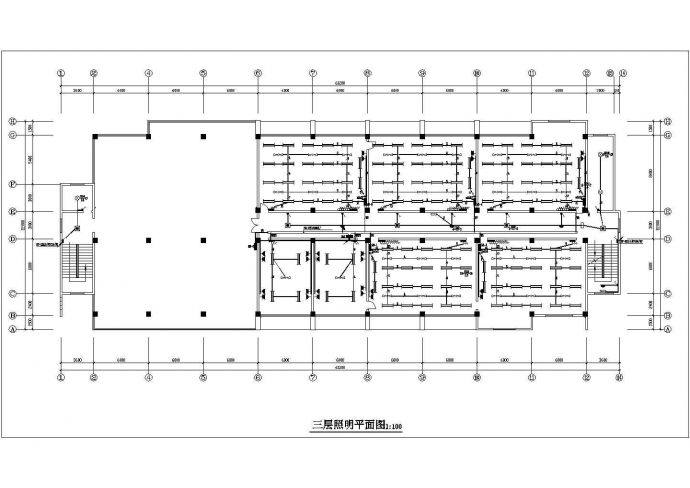 县第一中学新建工程--实验综合楼电气设计cad方案_图1