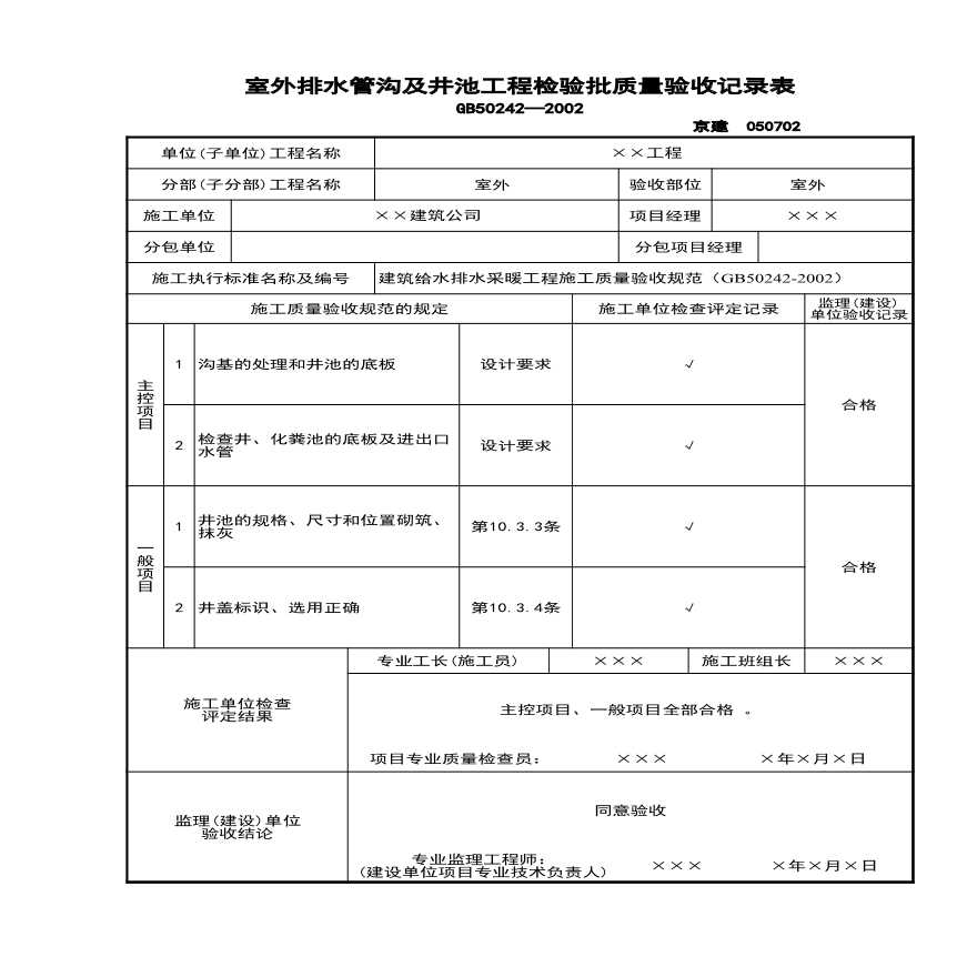 室外排水管沟及井池工程.xls-图一