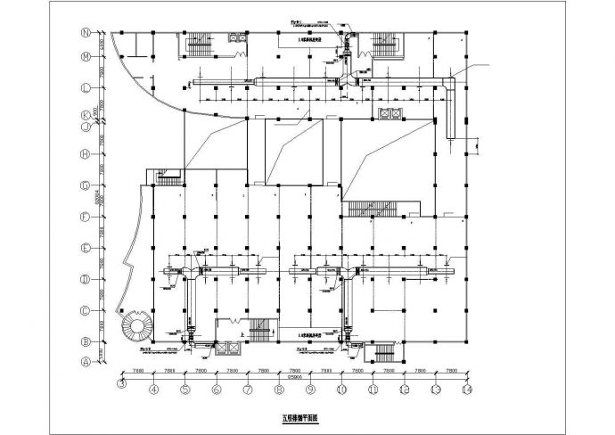 某大型商场防排烟设计CAD详图_图1