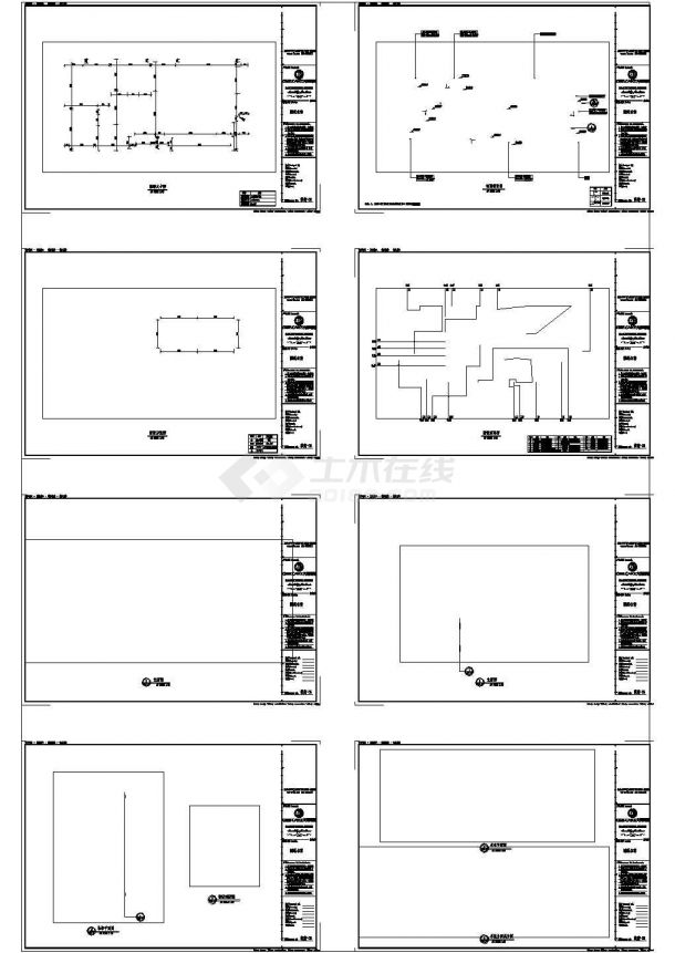 某大万琥珀店CAD室内装修设计施工图-图二