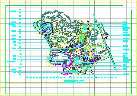 欢乐四季公园规划设计总平面图-图一