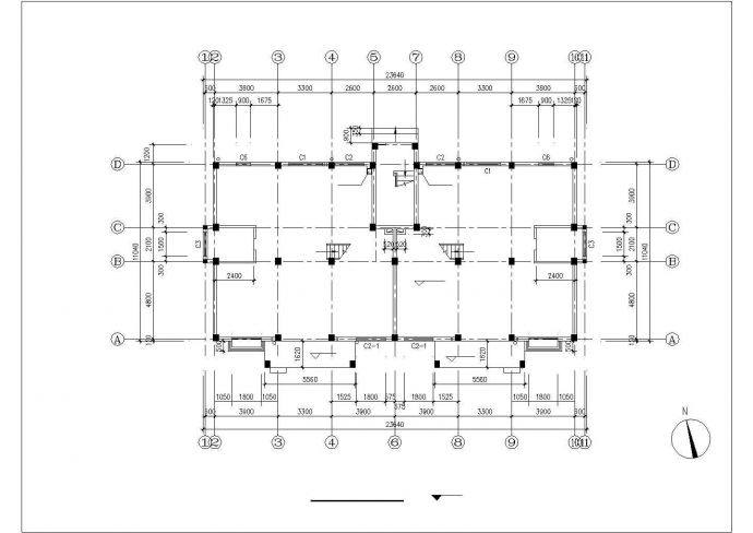 典型多层公寓楼CAD详图_图1