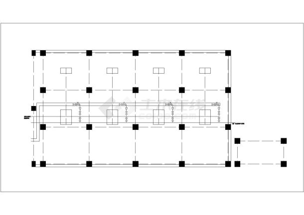 某钢厂转炉浊环供水泵站设计cad给排水竣工图（含设计说明）-图二