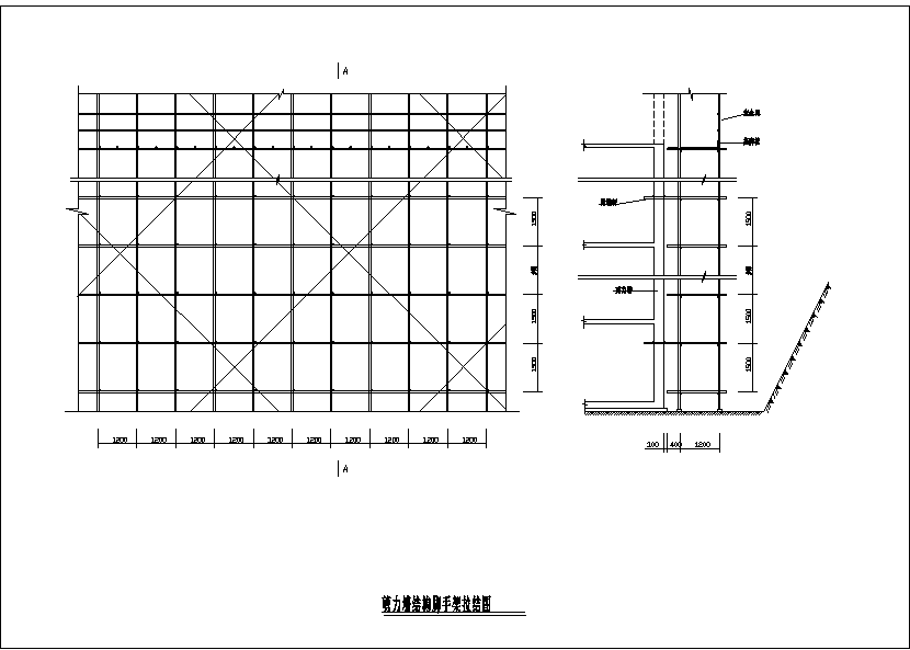 五套cad常用脚手架节点图构造详图