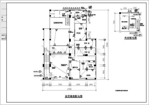 番禺区环保局直属单位办公楼电气施工图设计-图二