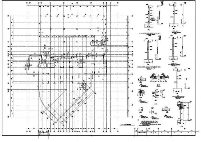 一套十三层框剪结构住宅结构施工详细CAD图纸_图1