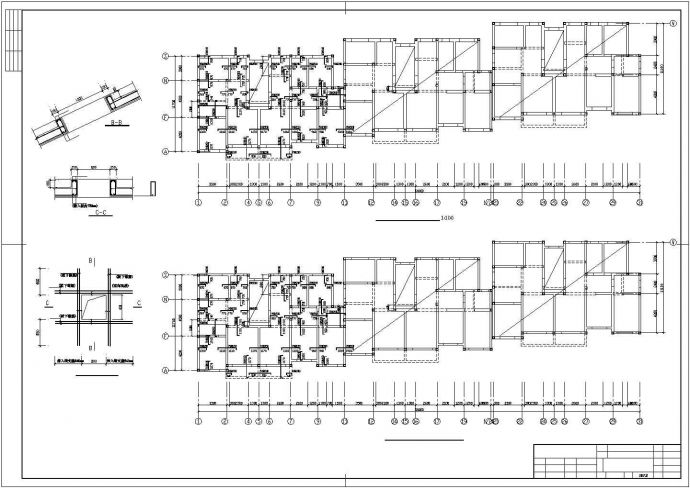 [青岛]四层砌体结构住宅结构施工图（条形基础 6号楼）_图1