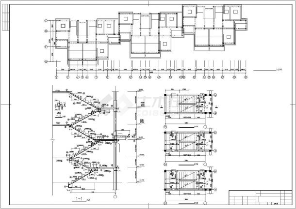[青岛]四层砌体结构住宅结构施工图（条形基础 6号楼）-图二
