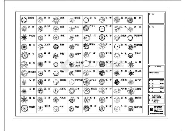 某地区绿化材质设计参考CAD全集图-图一