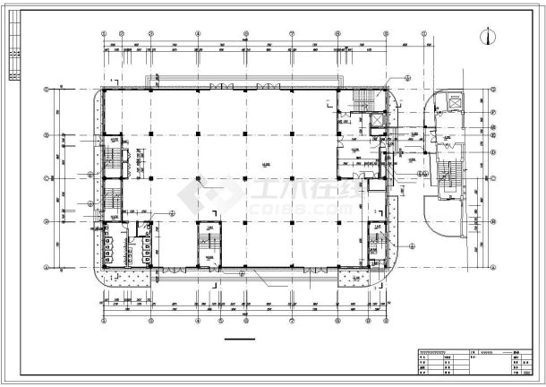 综合楼施工建筑设计cad图，共十五张-图一