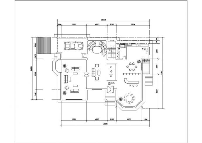 别墅设计_两层带地下室英式风格别墅设计图_图1
