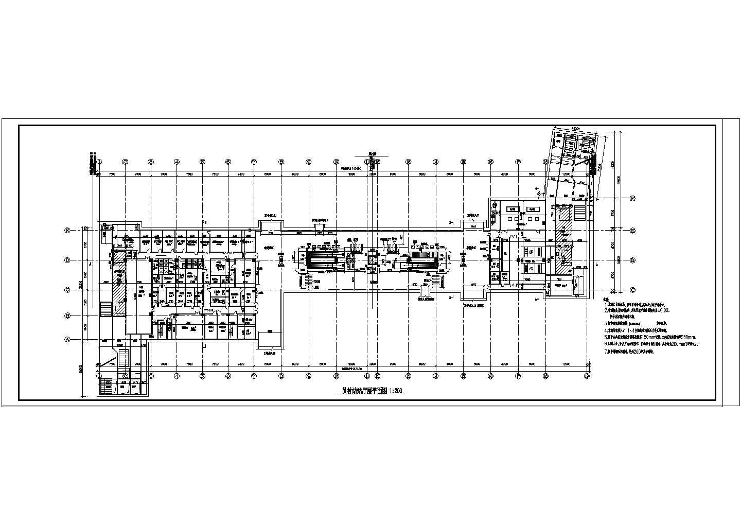 某地铁平面CAD建筑设计施工图