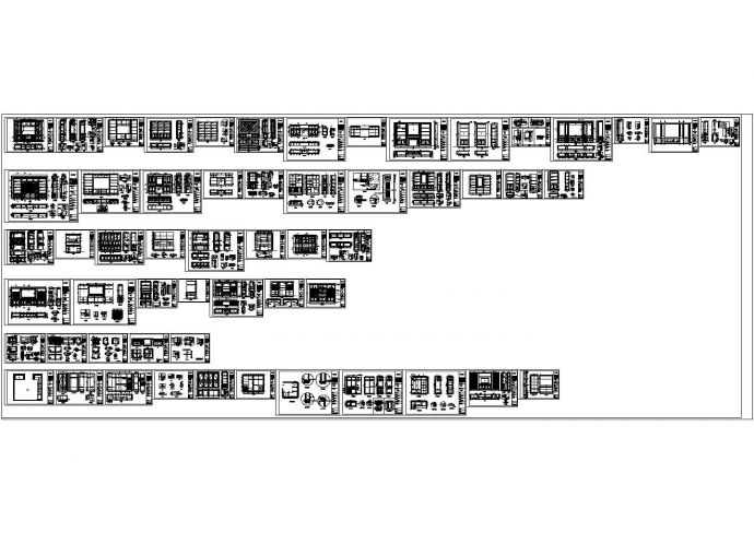 各种柜类整理CAD设计图纸_图1