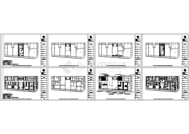 (台湾某空间设计)喜洋洋婚沙摄影店CAD室内装修设计图纸（施工图）-图二