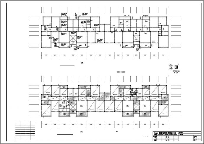 某五层砖混住宅结构施工cad图(含效果图，共十张)_图1