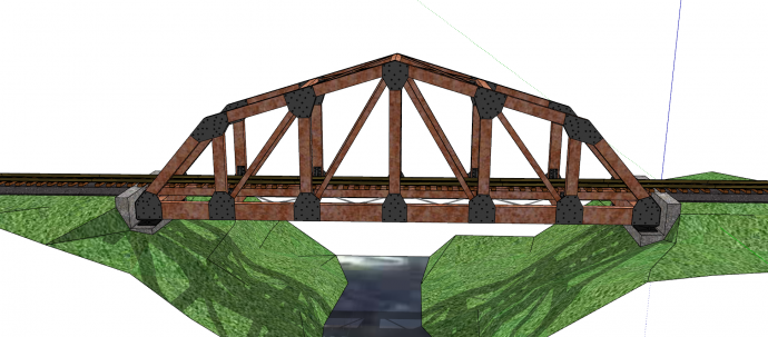 后现代化小型多结构类型铁路桥梁su模型_图1