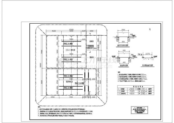 某化工厂10KV供电系统全套电气图纸-图二
