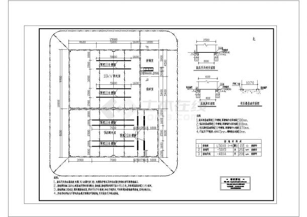 某化工厂10KV供电系统全套电气图纸-图一