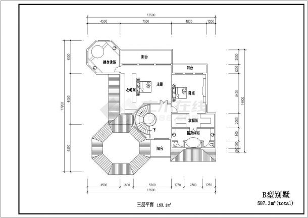 某地11套经典住宅户型建筑设计CAD图-图二