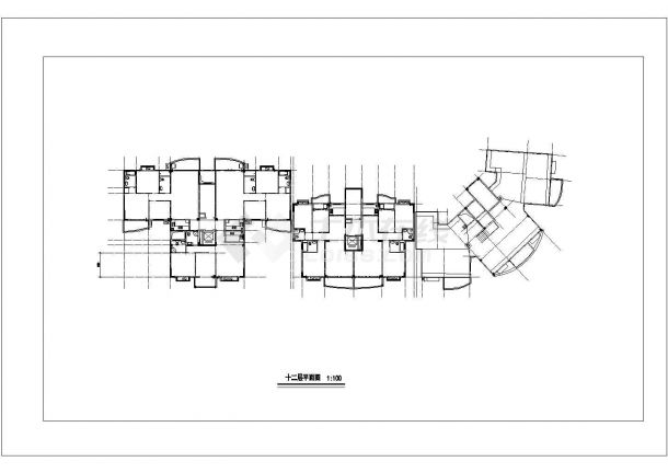 高层建筑施工图CAD详图-图一