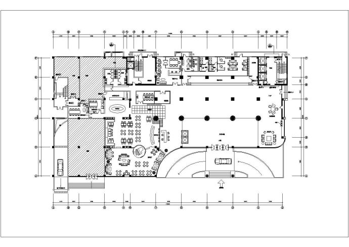 某酒店大堂室内设计CAD详图_图1