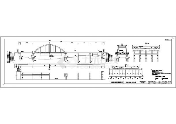 某张家港大桥CAD设计施工图纸-图一