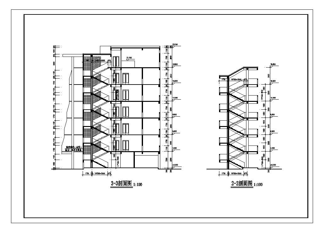 某宿舍楼CAD平面设计图
