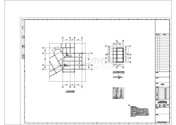 某六层教学楼结构加固设计cad施工图-图一