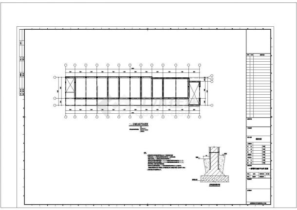 某六层教学楼结构加固设计cad施工图-图二