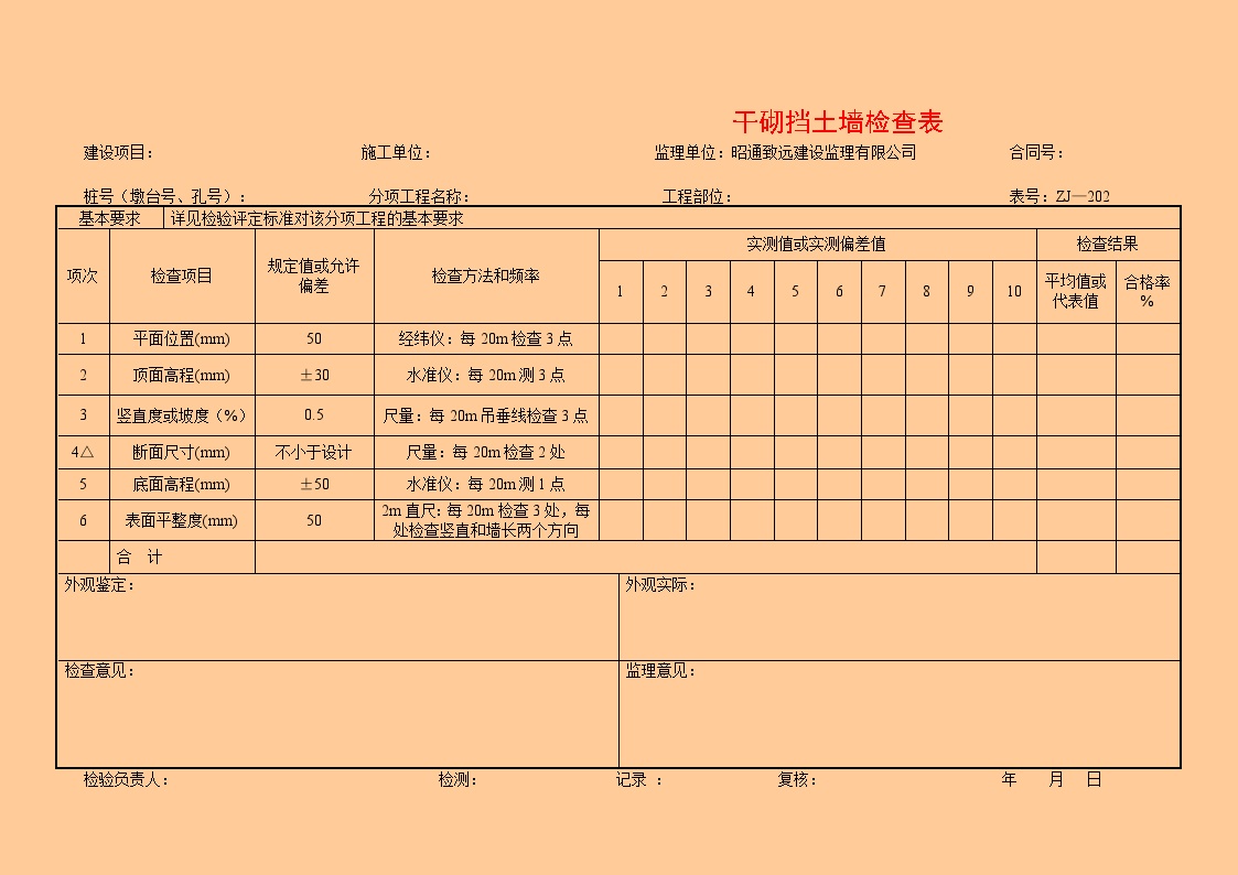 防护工程检查表(ZJ201~234)-公路工程.doc-图二