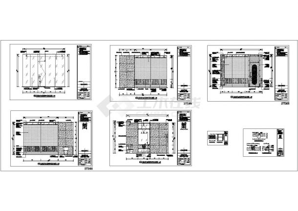 某水疗会所按摩房CAD室内设计装修图-图二