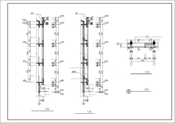 某商务综合楼全套CAD建筑设计图纸_图1