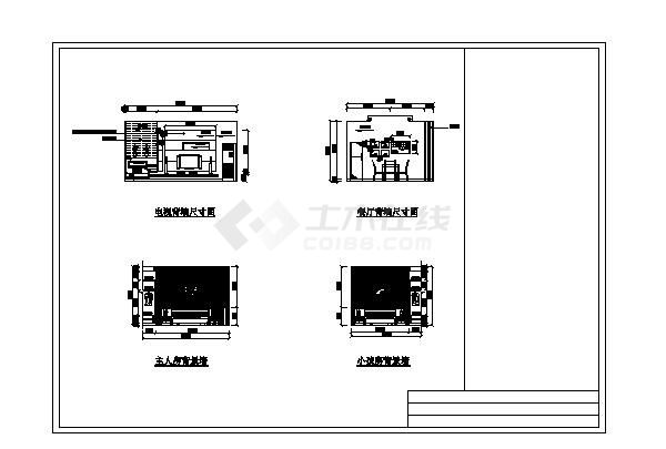  CAD layout plan of a house type decoration - Figure 1