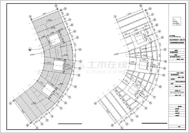 武汉锦江国际木平台CAD室内设计装修施工图 -图一