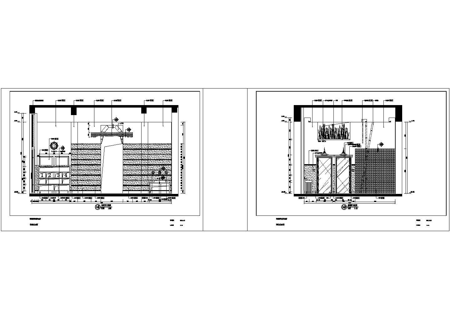 某套会所及样板房CAD室内设计施工图