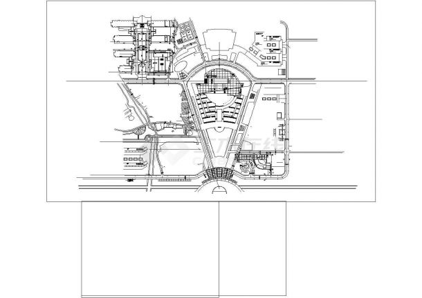 合肥图书馆中标方案【CAD建筑设计图+1JPG外观效果图】-图一