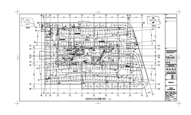 地库消防CAD平面设计图-图二