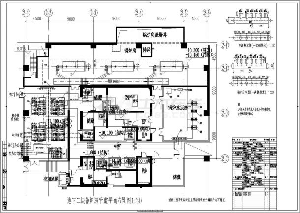 某商业办公楼综合项目空调通风及防排烟系统设计cad全套施工图（ 含设计说明）-图二